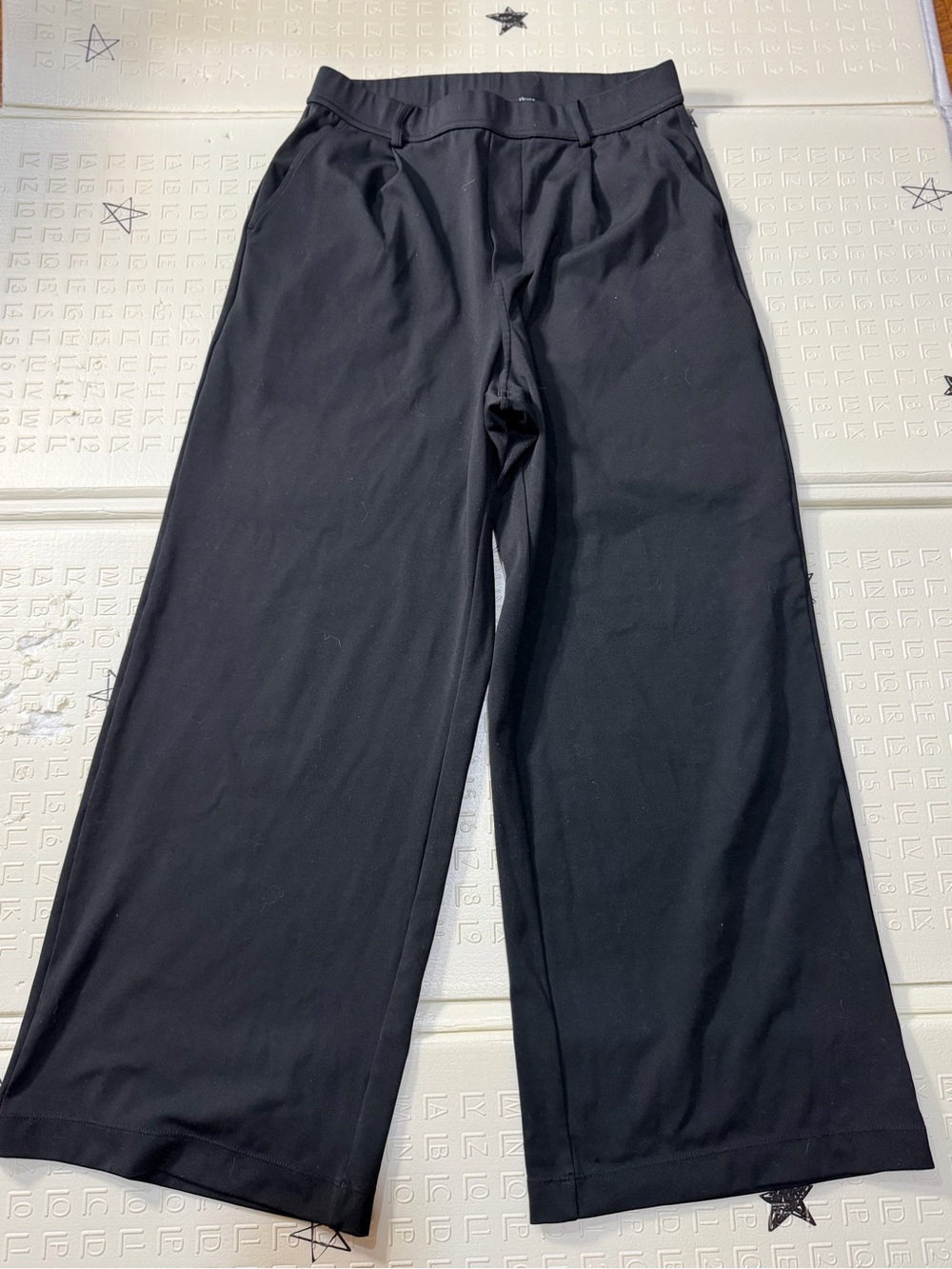 HALARA Black Wide-Leg Sweatpants. Short S
